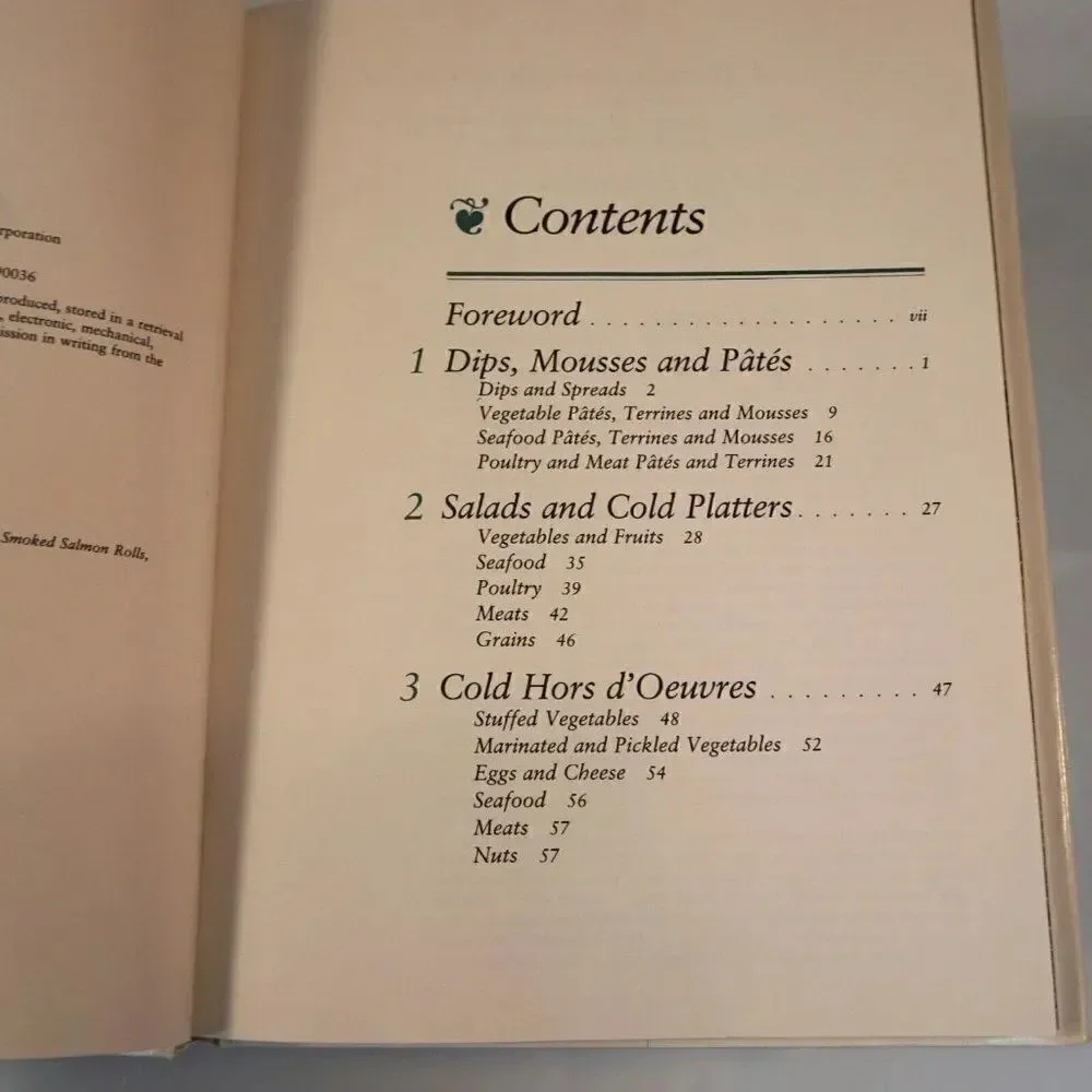 Cooking with Appetizers Bon Appetit Hardcover 1982